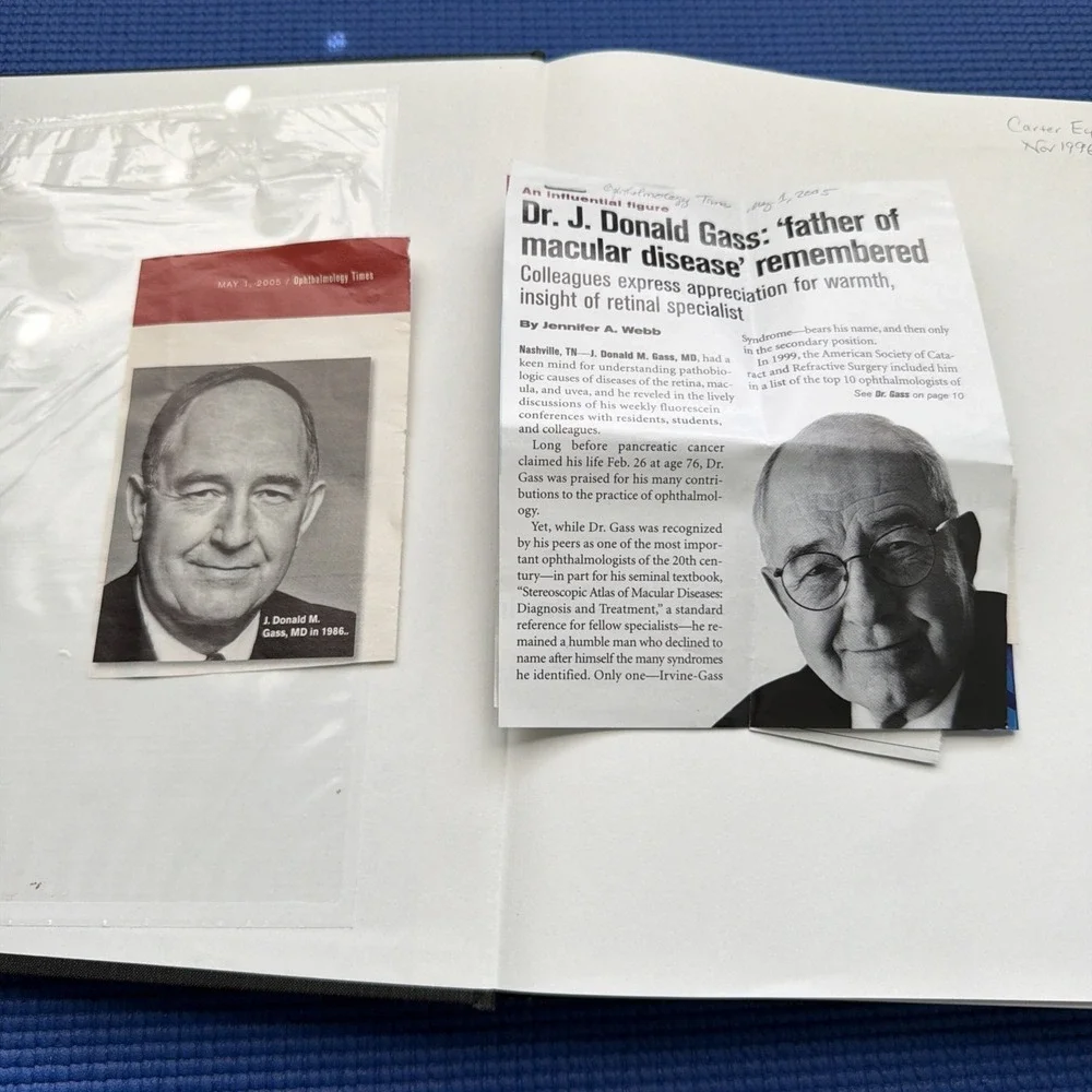 Excellent Stereoscopic Atlas of Macular Diseases by Gass (1996, Hardcover) Vol.1